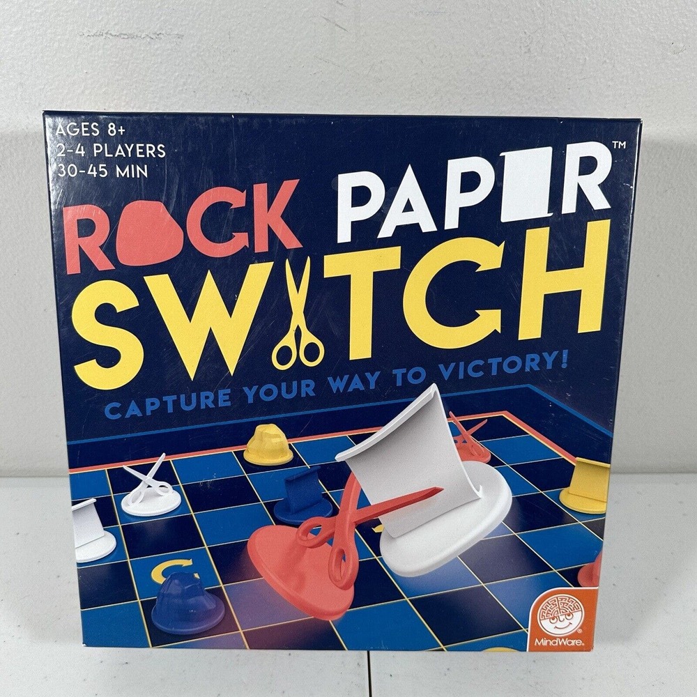 Rock Paper Switch - MindWare 2019 - 100% Complete Board Game Nice!